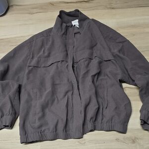 Nine West Women's Gray Bomber Jacket